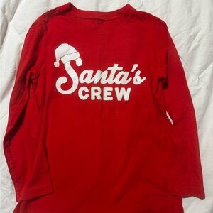 Carter's Red Santa's Crew Long Sleeve Tee